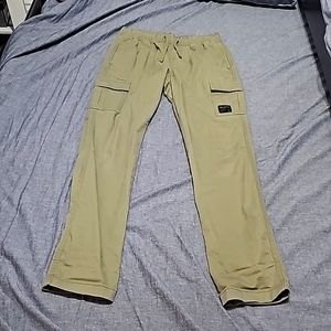 Hollister olive green cargo pants